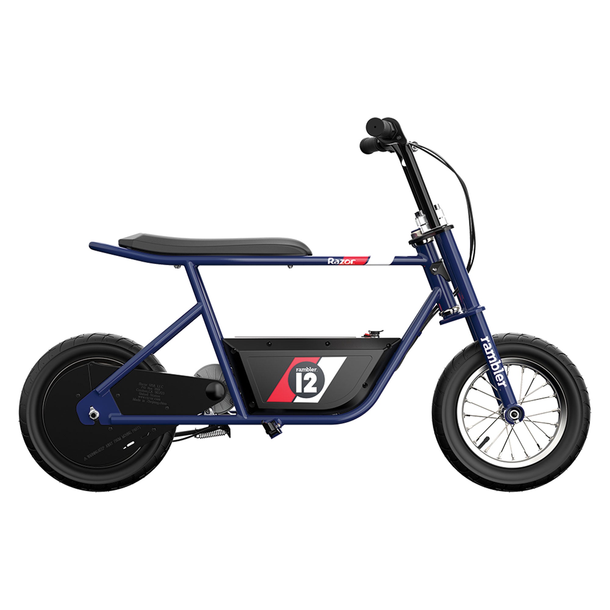 Razor 12 Electric Retro Minibike w/250W Motor & 24V Battery, Dark Blue (Used) - VMInnovations