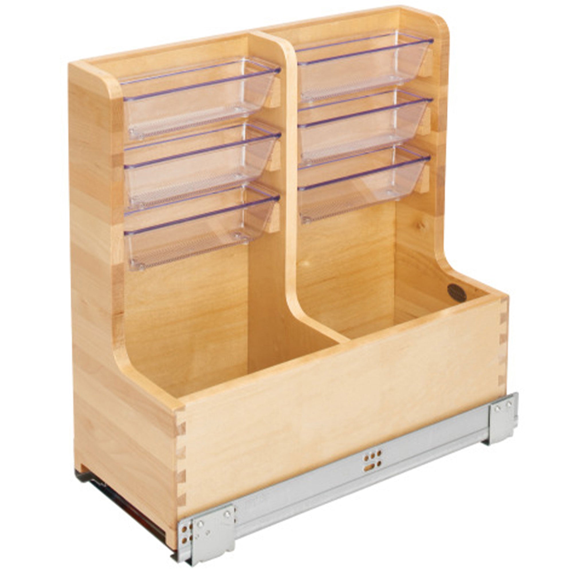 Rev-A-Shelf 24" Wood Vanity Base Cabinet Organizer w/ Soft-close, 441-12VSBSC-1 - VMInnovations