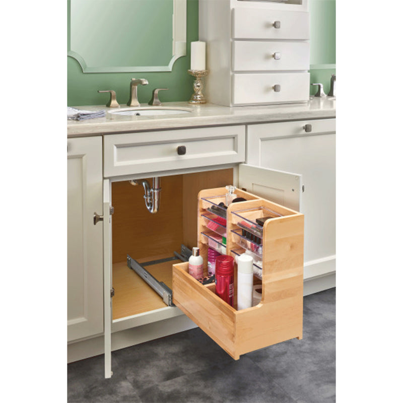 Rev-A-Shelf 24" Wood Vanity Base Cabinet Organizer w/ Soft-Close, 441-12VSBSC-1
