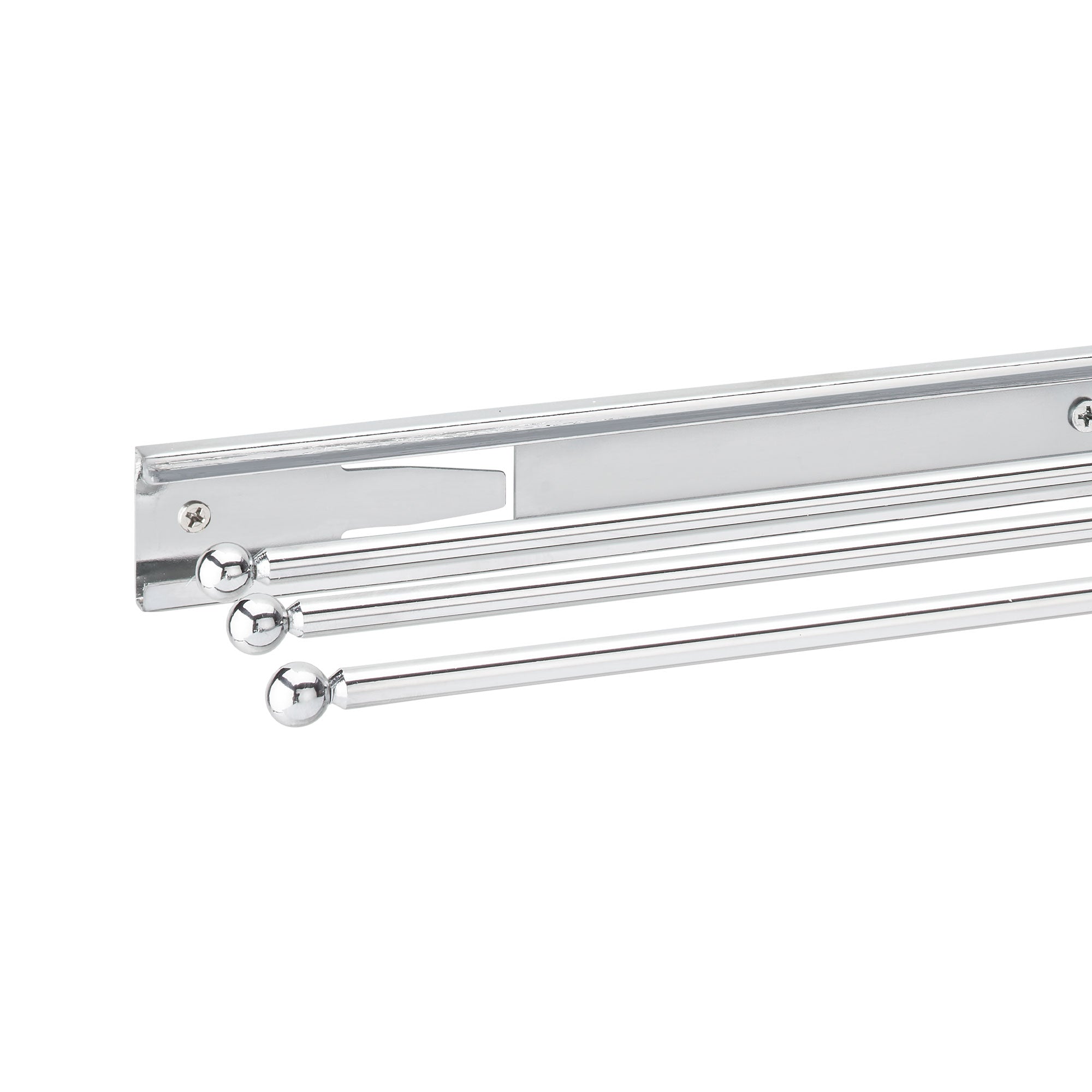 Rev-A-Shelf Pullout Dish Towel Bar Under Kitchen Cabinet 3 Prong, White 563-47 C - VMInnovations