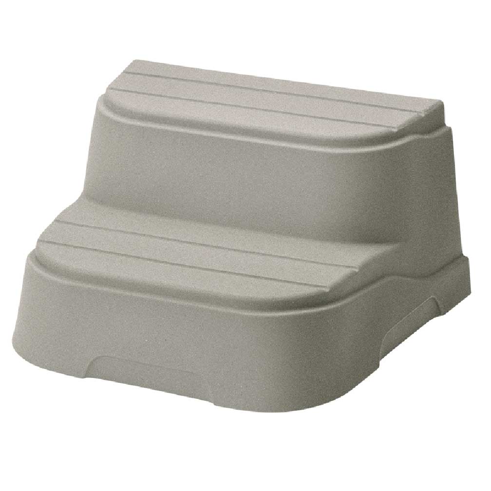 LifeSmart 4 Person Square Hot Tub Spa w/ 13 Jets & Cover w/ Steps (2 Pack)