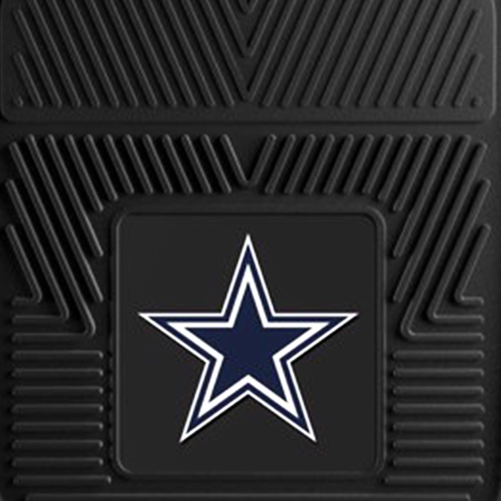 Fanmats 27 x 17 Inch Vinyl Front Car Floor Mat 2 Piece Set, NFL Dallas Cowboys - VMInnovations
