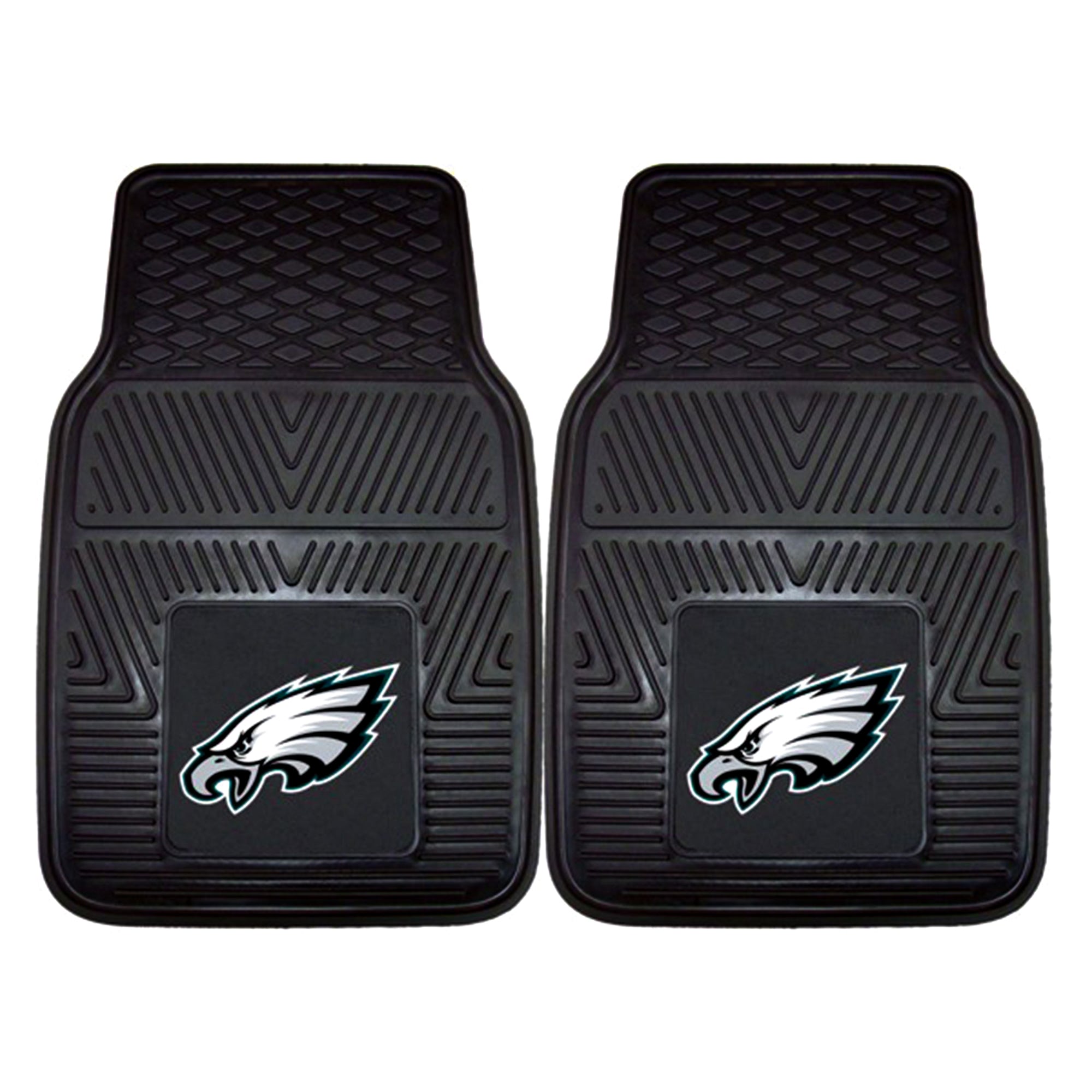 Fanmats 27x17" Vinyl Front Car Floor Mat 2 Piece Set, NFL Eagles (Open Box) - VMInnovations
