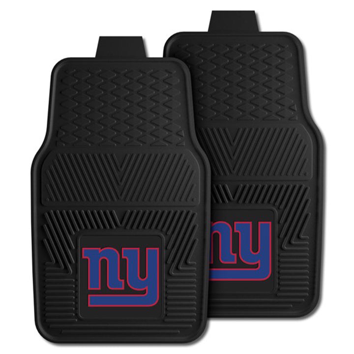 Fanmats 27x17 Inch Vinyl Front Car Floor Mat 2 Piece Set, NFL New York Giants - VMInnovations
