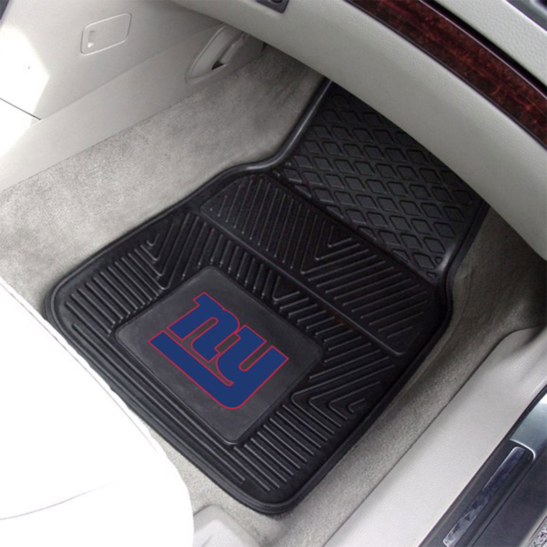 Fanmats 27x17 Inch Vinyl Front Car Floor Mat 2 Piece Set, NFL New York Giants - VMInnovations