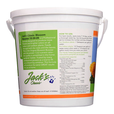 Jack's Classic 10-30-20 Blossom Booster Water Soluble Garden Plant Food, 4 Lbs