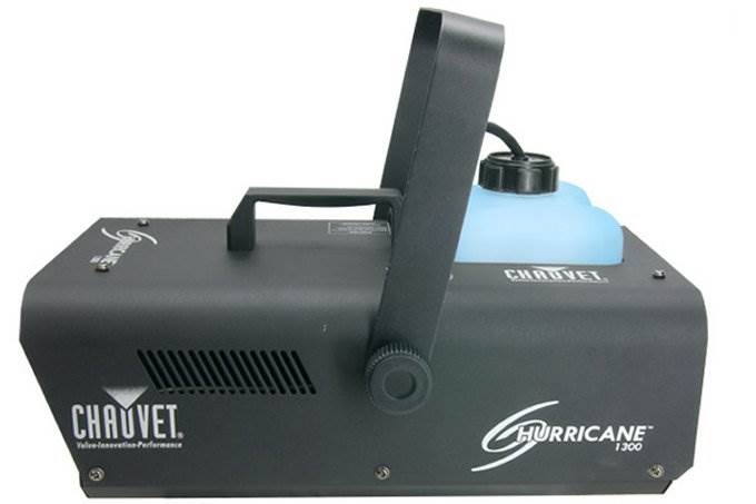 (2) CHAUVET LED Mini Strobe Lights + Hurricane H1300 Smoke Fog Machine w/ Remote