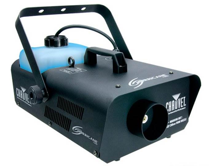 CHAUVET LED Mini Strobe Light + Hurricane H1300 Fog Smoke Machine + FC-T Remote