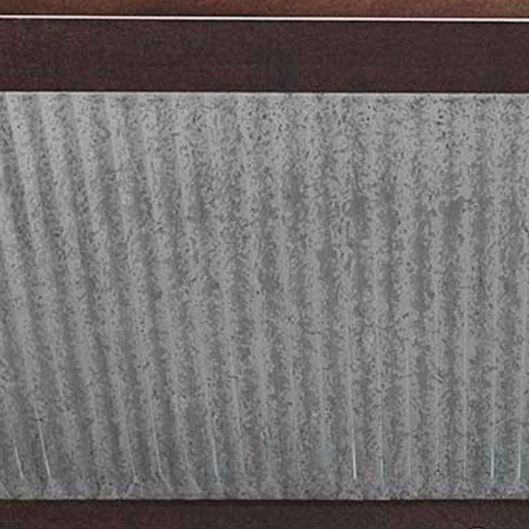 Southern Patio 24" Westlake Deck Rail Garden Planter, Rustic Galvanized (2 Pack)