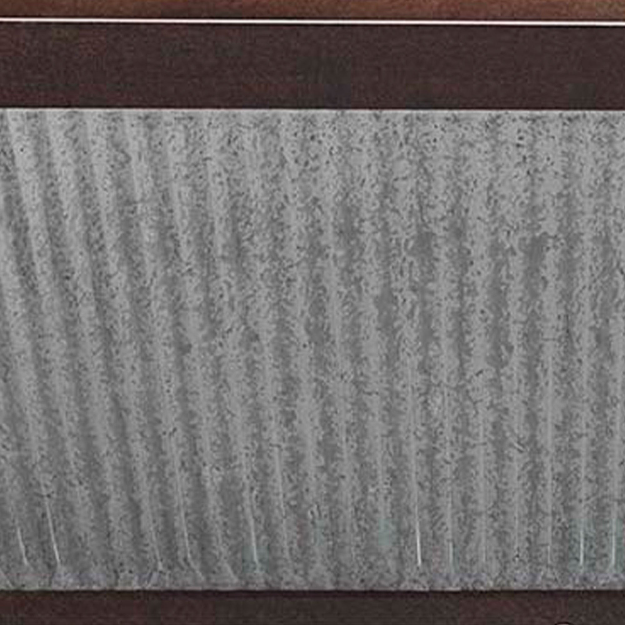 Southern Patio 24" Westlake Deck Rail Garden Planter, Rustic Galvanized (2 Pack) - VMInnovations