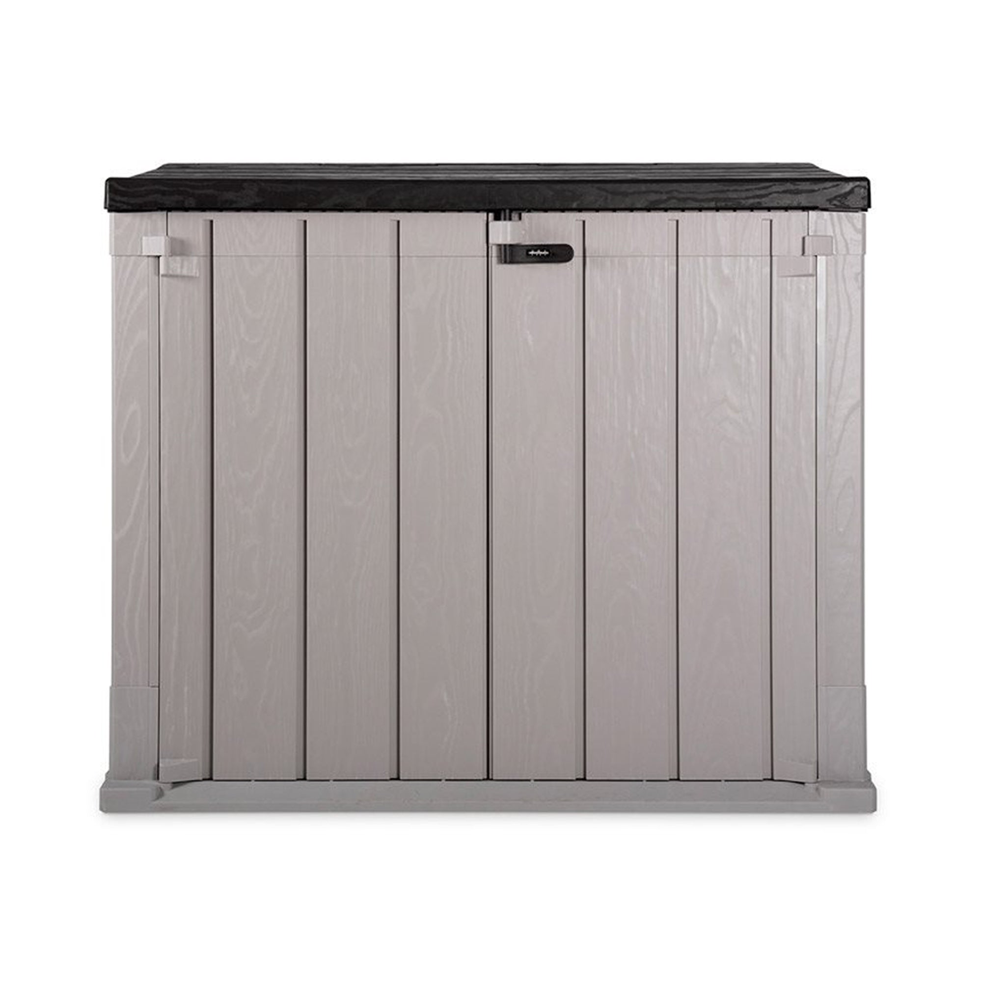 Toomax Stora Way All Weather Outdoor XL 7' x 3.5' Storage Shed Cabinet, Taupe - VMInnovations