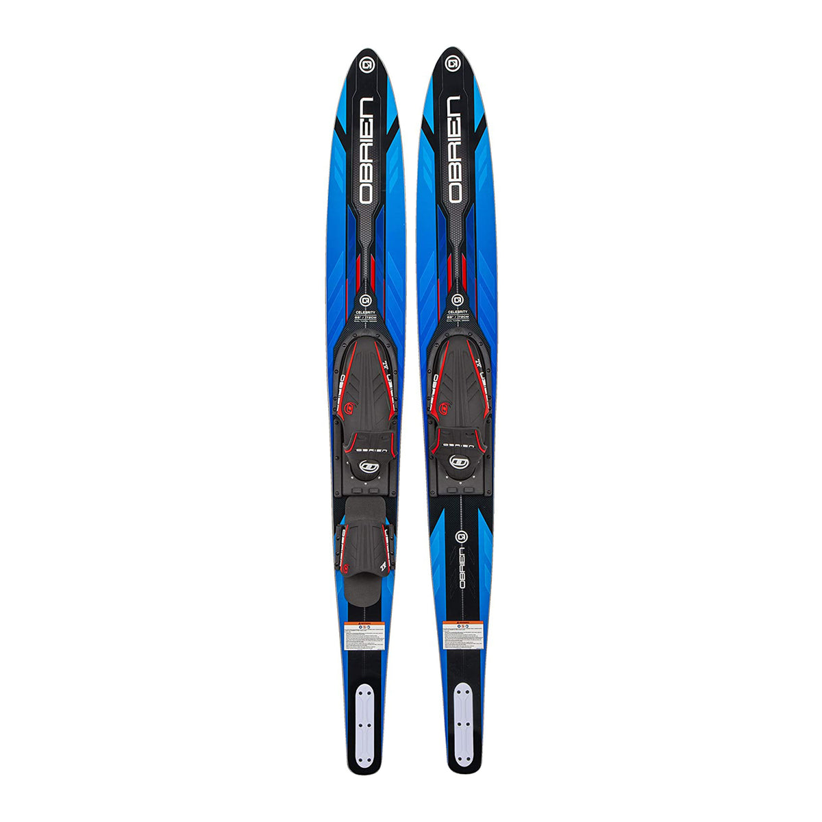 O'Brien Watersports Adult 68 inches Performer Combo Water Skis, Blue and Black