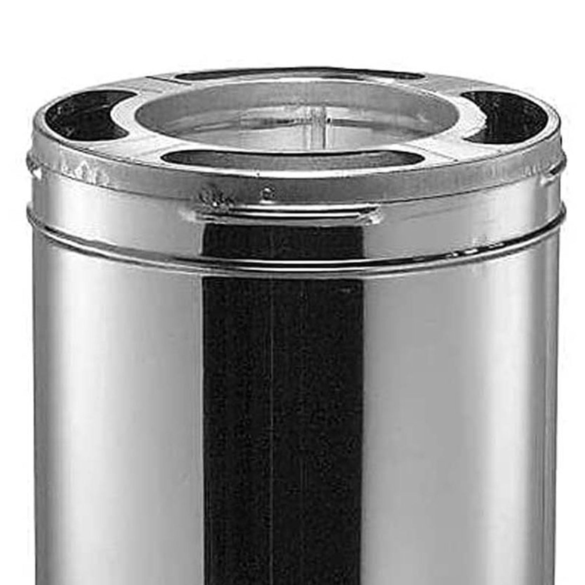 DuraVent DuraPlus Galvanized Steel Triple Wall Stove Pipe, 24" x 6" (Damaged) - VMInnovations