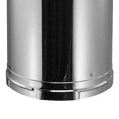 DuraVent DuraPlus 420 Stainless Steel Triple Wall Stove Pipe Connector, Silver