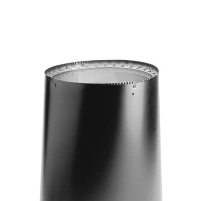 DuraVent DVL 6DVL-ORAD Double Wall Oval to Round Flue Adapter, 6 inch, Black