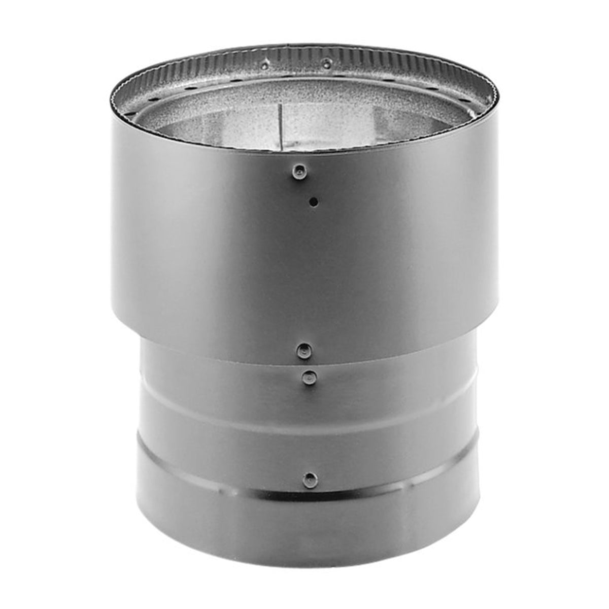 DuraVent DVL Stove Pipe Increaser, 8 Inch to 6 Inch Diameter, Black (Used)