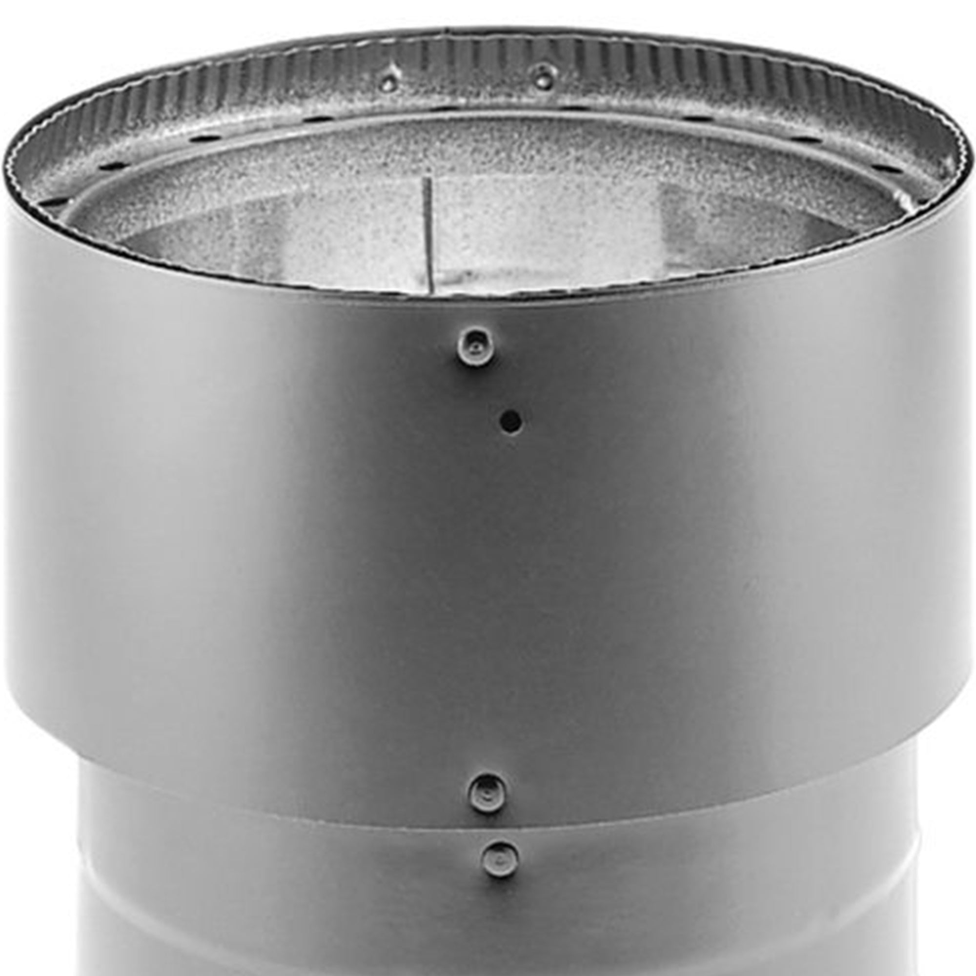 DuraVent DVL Stove Pipe Increaser, 8 Inch to 6 Inch Diameter, Black (Used)
