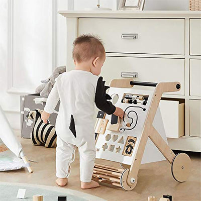Asweets Wonder & Wise Wooden Baby Push and Pull Multifunctional Activity Walker