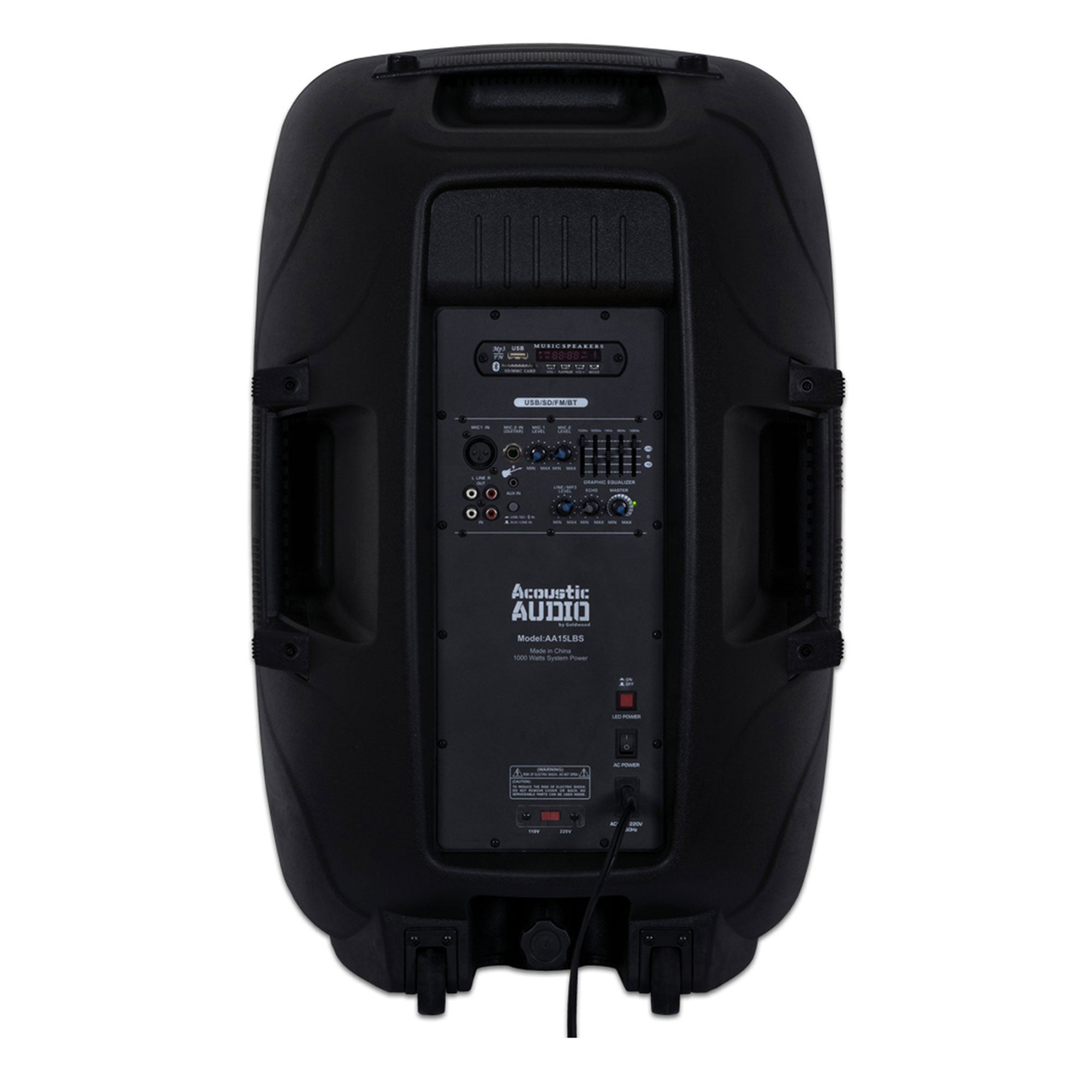 Acoustic Audio by Goldwood 15in 1000W Bluetooth LED Speaker System (Damaged) - VMInnovations
