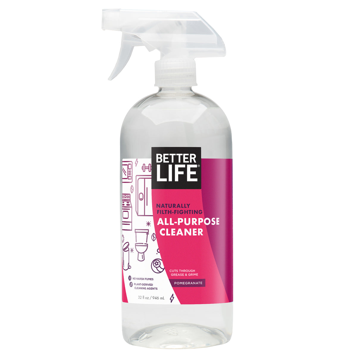 Better Life Naturally Filth Fighting All Purpose Cleaner w/ 3 Set Cleaning Kit