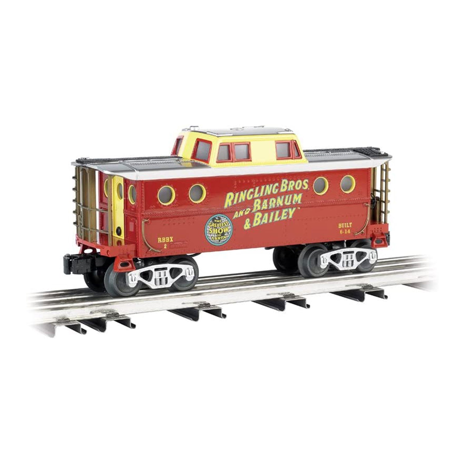 Bachmann Trains Ringling Bros. And Barnum & Bailey N5C Porthole Caboose Train