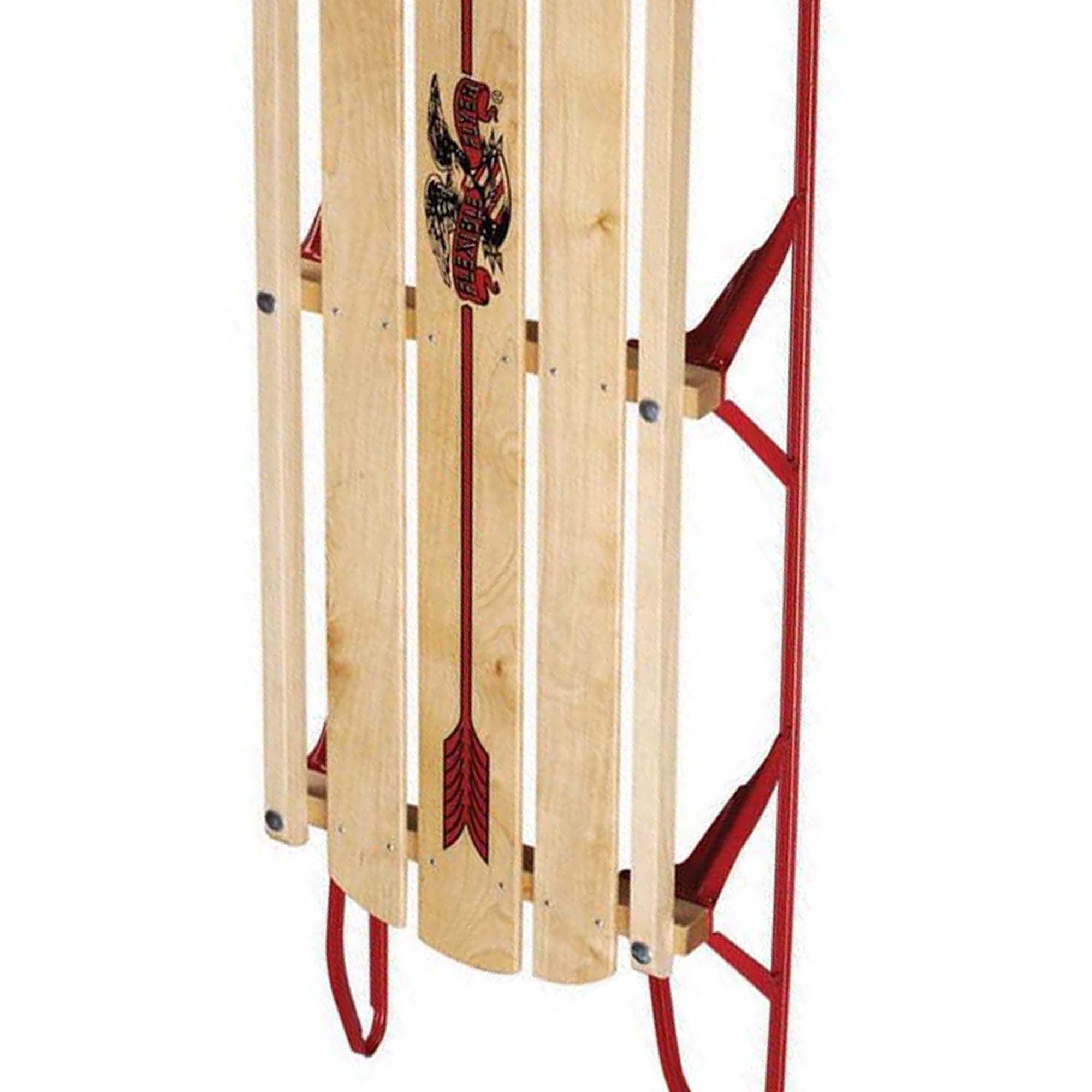 Flexible Flyer Metal Runner 54" Long Snow Slider Sled for Kids, Red (Open Box) - VMInnovations