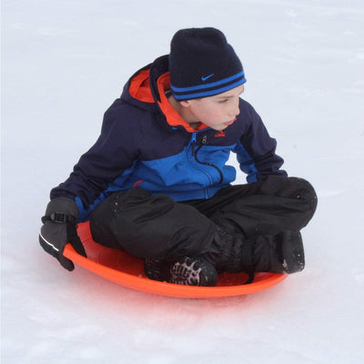 Flexible Flyer Flying Saucer 26" Plastic Snow Sled for Kids/Adults, Orange(Used)