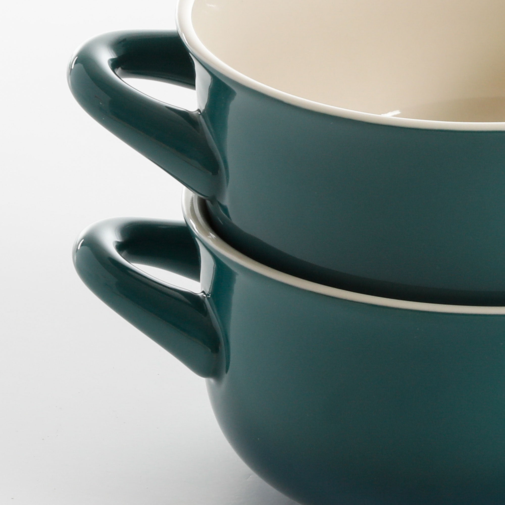 Crock-Pot 7 Quart Covered Dutch Oven, Teal & Gibson 30 Ounce Soup Bowl (2 Pack)