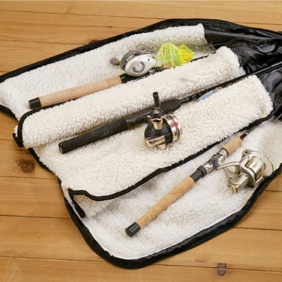 Guide Gear 7 Ft 6 In 3 Rod and Reel Fishing Pole Holder Soft Case Storage Bag