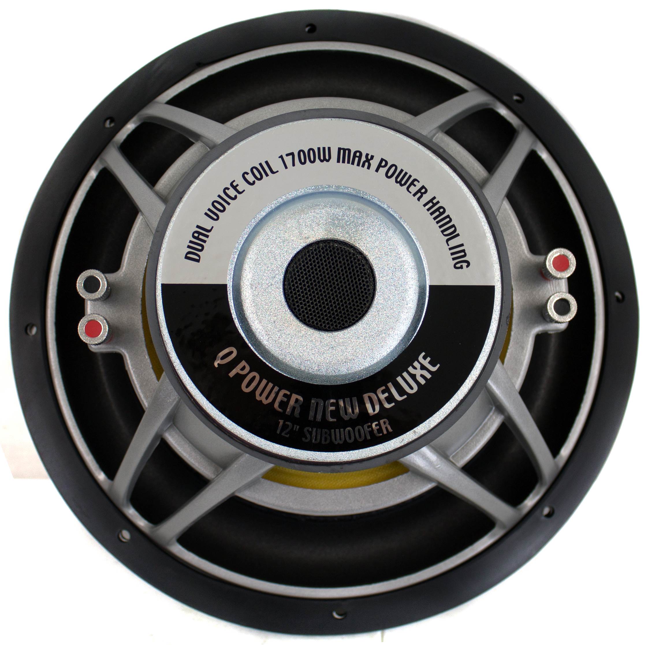 Q-Power QPF12 12" 1700W Deluxe Series Dual Voice Coil Car Audio Power Subwoofer