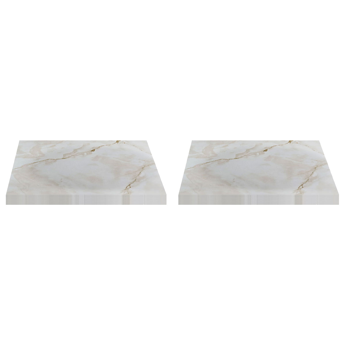 Achim Home Furnishings Nexus Peel & Stick Vinyl Floor Tile, White Marble, 40Pk