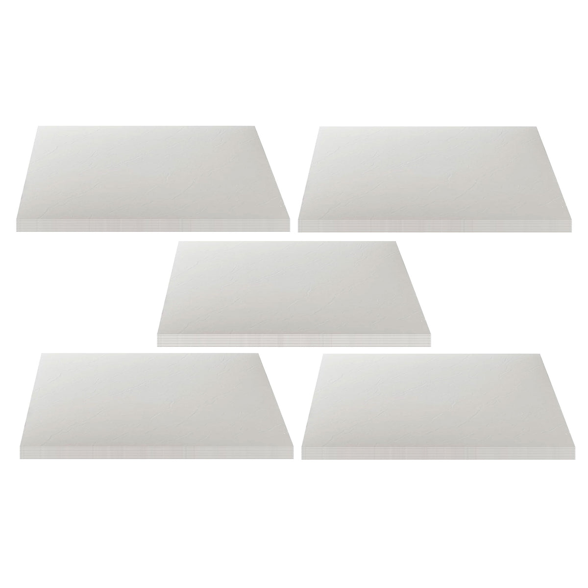 Achim Home Furnishings Nexus Peel & Stick Vinyl Floor Tile, Solid White, 100pk