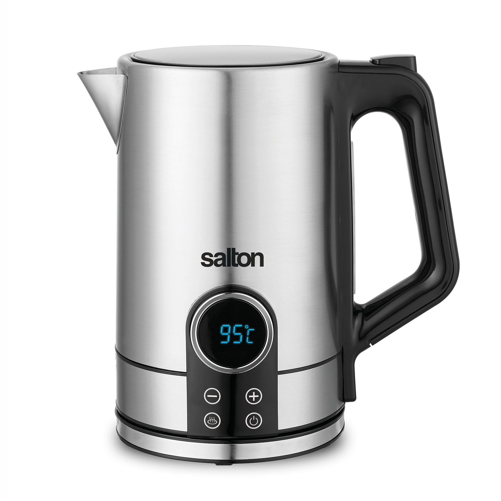 Salton 1.7 Liter Digital Stainless Steel Electric Kitchen Hot Water Tea Kettle