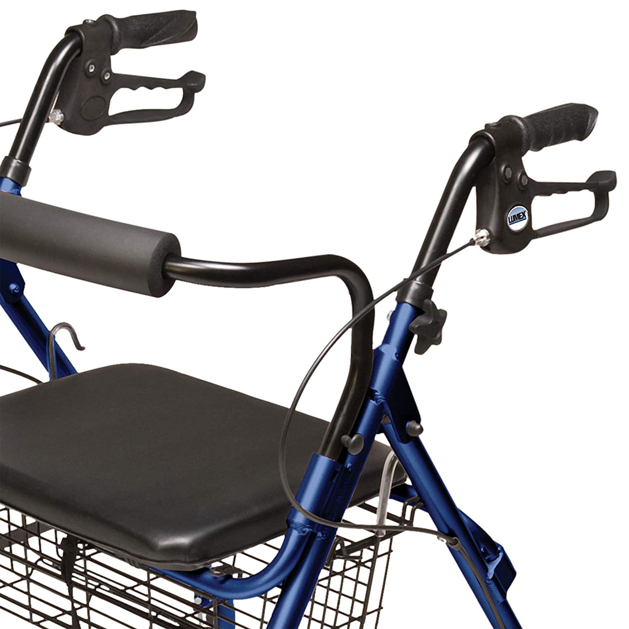 Graham-Field Lumex Rollator with Seat & 6" Wheels, Royal Blue (Open Box) - VMInnovations