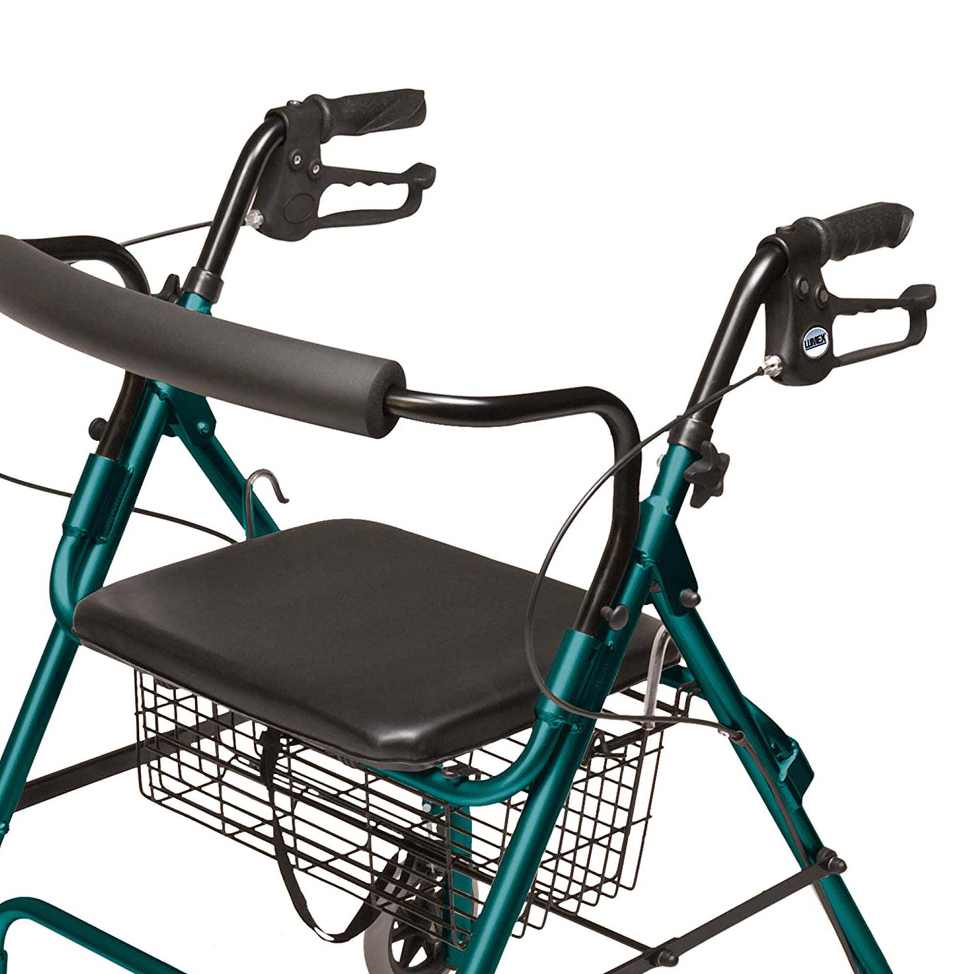 Graham Field Lumex Walkabout Lite Rollator with Seat and 6 Inch Wheels, Teal - VMInnovations