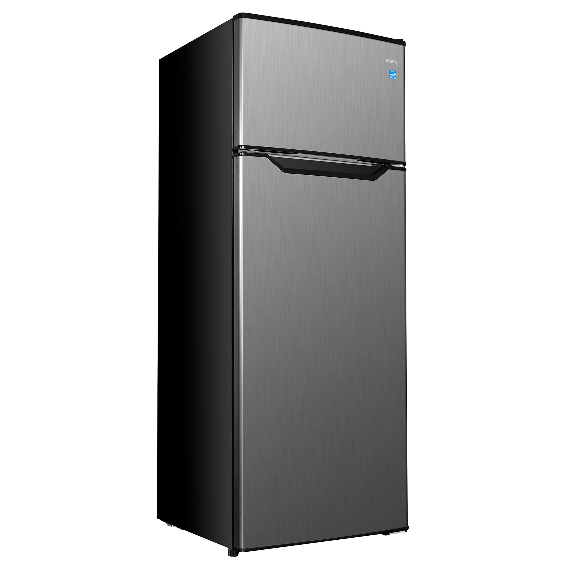 4 Cubic Feet Mid Size Integrated Organizer Top Mount Refrigerator, Gray (Used)