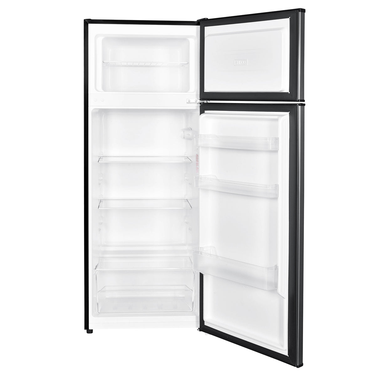 4 Cubic Feet Mid Size Integrated Organizer Top Mount Refrigerator, Gray (Used)