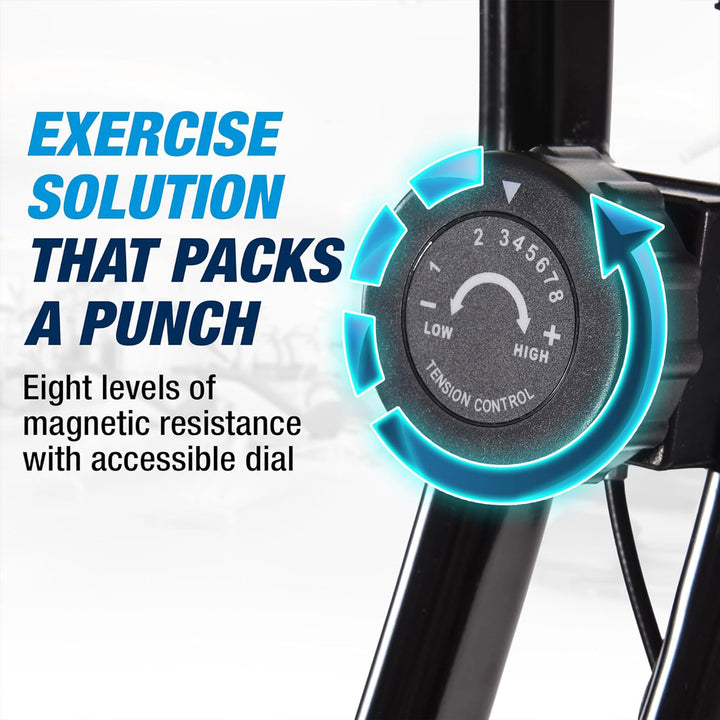 Stamina Products 15-0812 Folding LCD Exercise Bike With Guided Online Workouts - VMInnovations