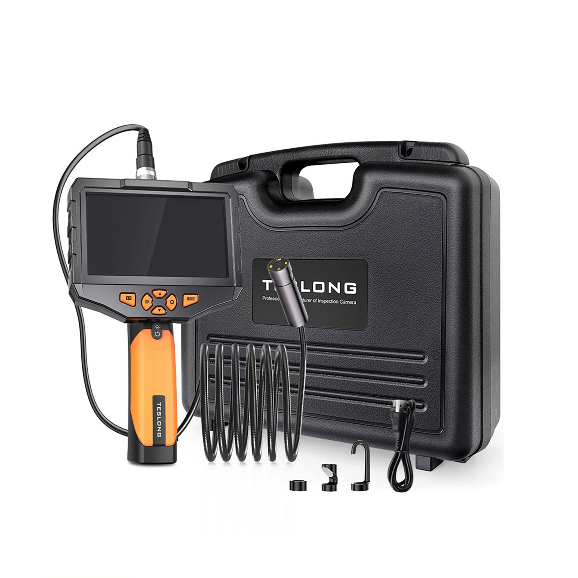 Teslong NTS300 Dual Lens Endoscope & Household Inspection Camera w/ 5 In Screen