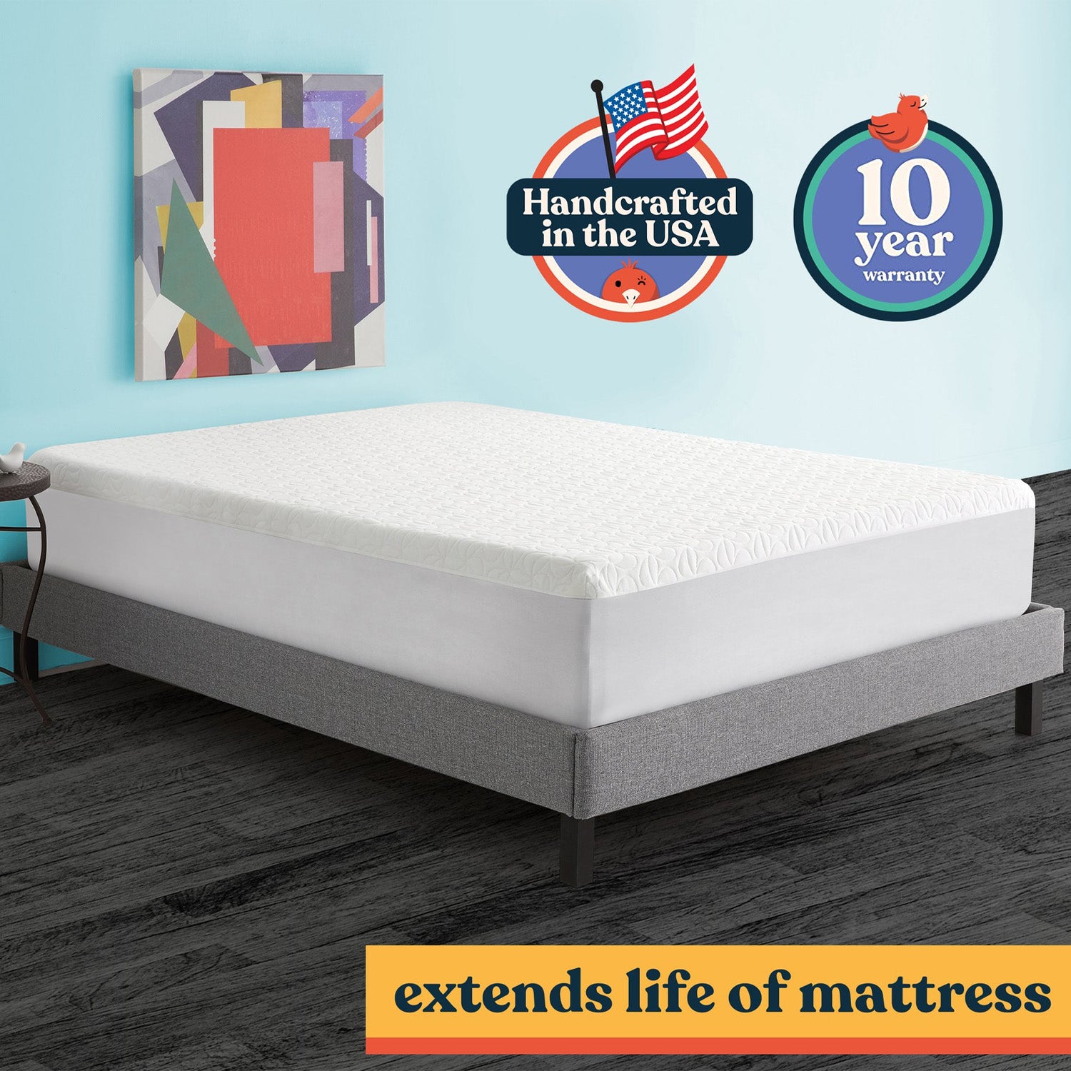 Early Bird Essentials Waterproof Zipper Mattress Encasement, California King - VMInnovations
