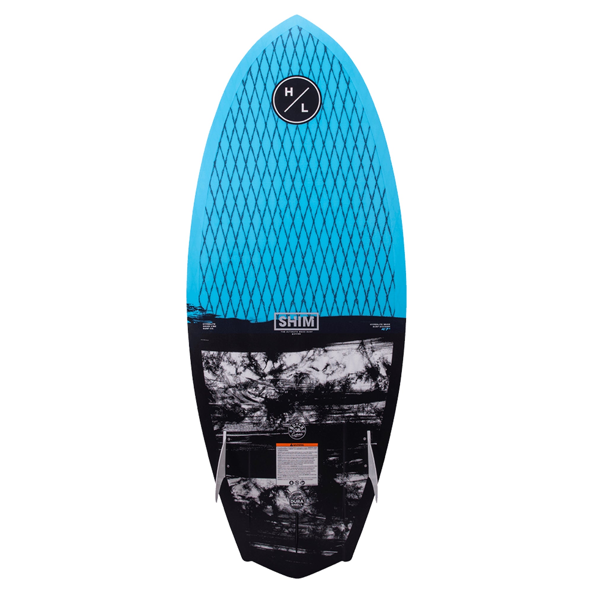 Hyperlite Shim Junior Fiberglass Wakesurfer Board for Kids, Blue (Open Box)