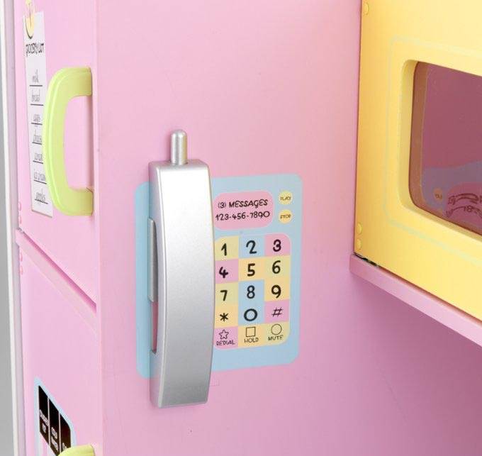 KidKraft Large Pastel Pink Wooden Kitchen Play Set