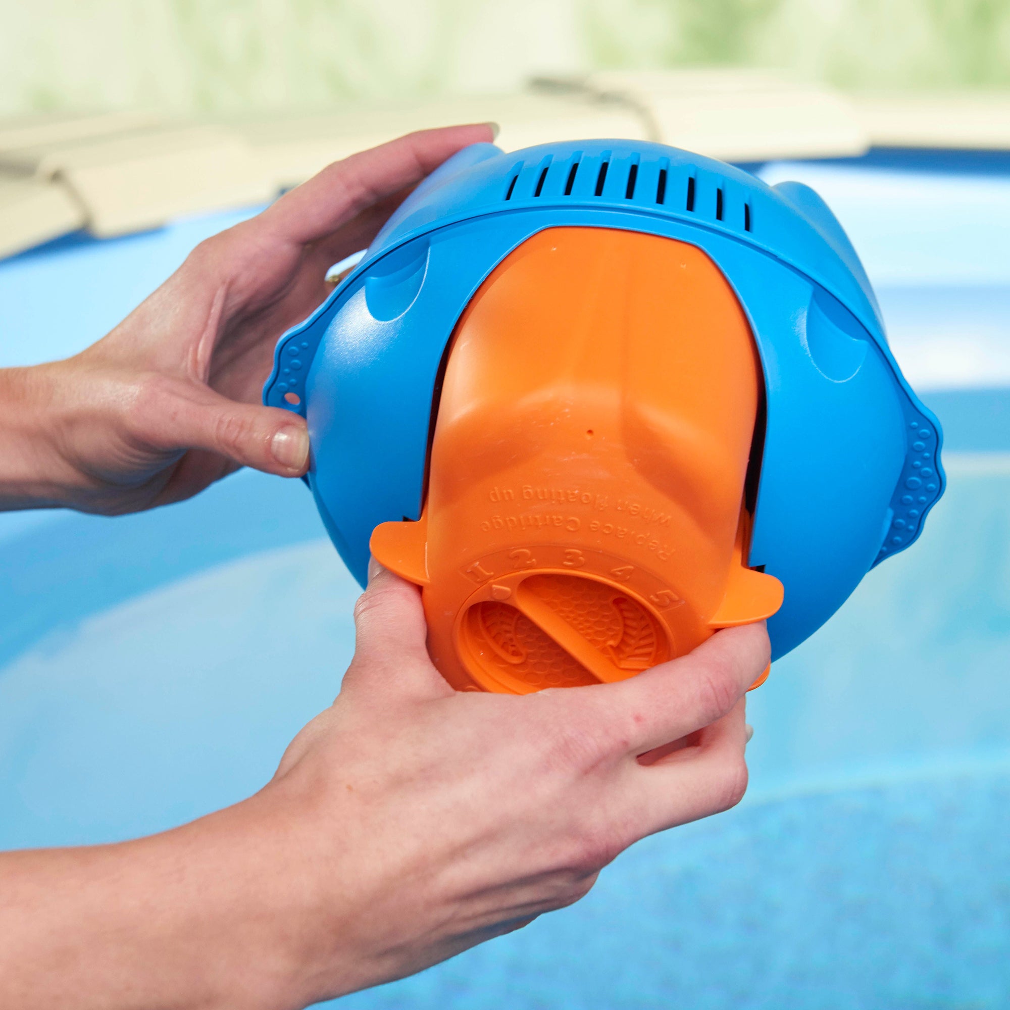 Hey! Cool Pool Flip Plop XL Floating Dispenser for Mineral & Chemical Pool Care