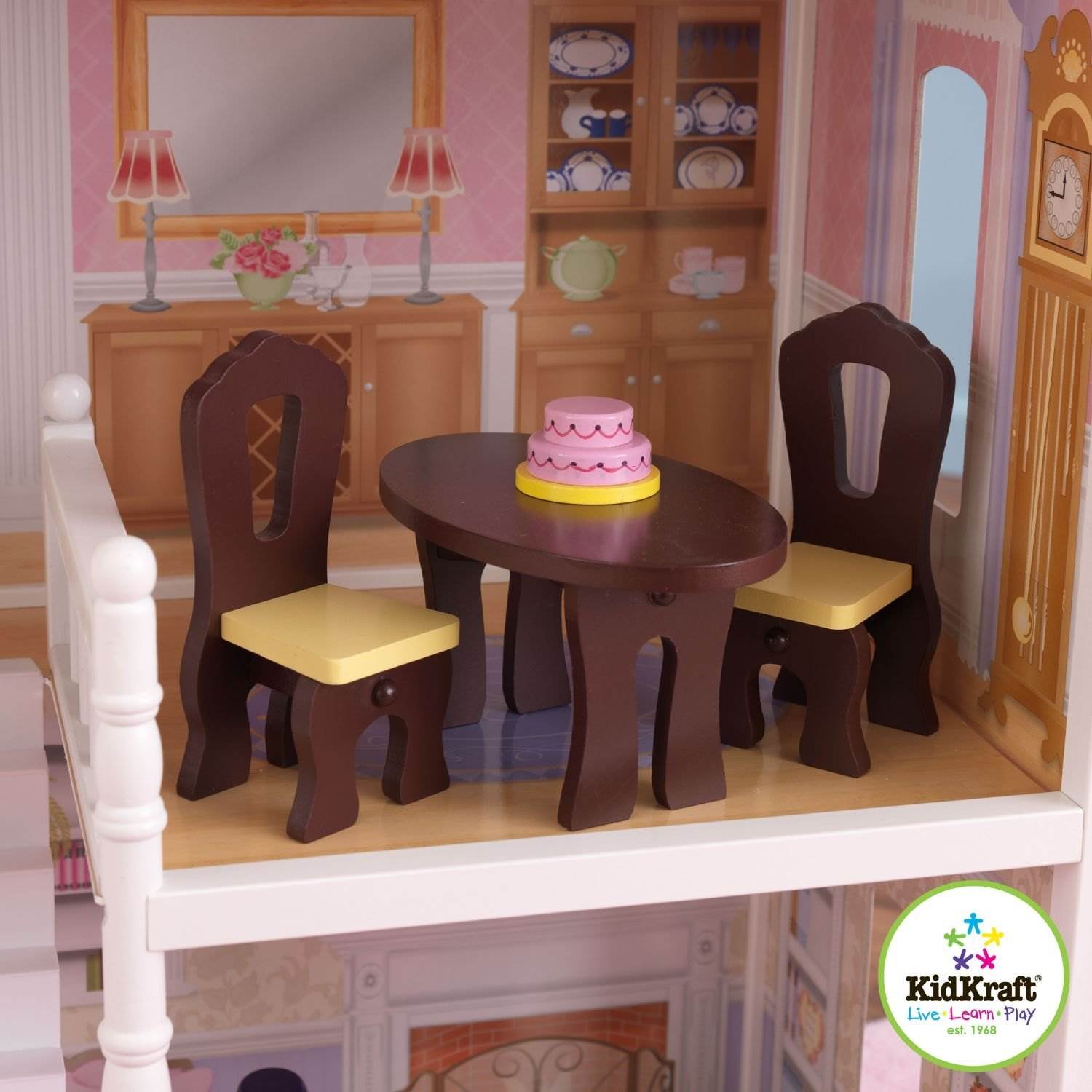 KidKraft Savannah Girls Pretend Play Wood Toy Dollhouse - Open Box