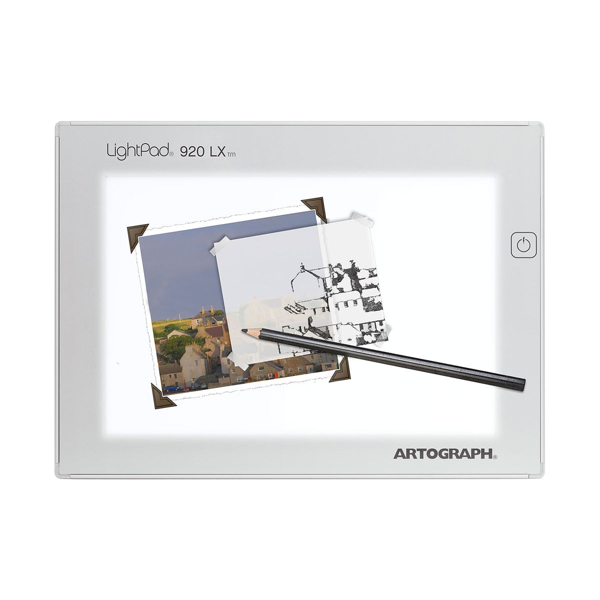 Artograph Featherweight 9"x6" Dimmable Slim Lightpad + PadPucks Stackable Stand
