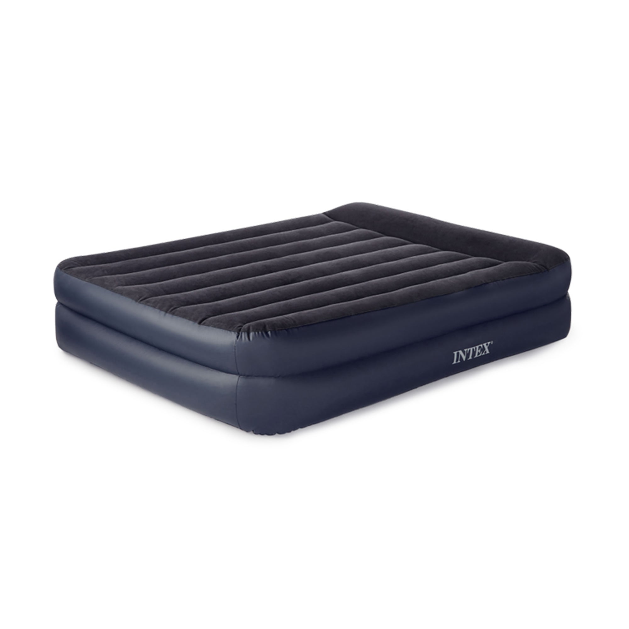Intex Queen Raised Pillow Rest Air Mattress With Built-In Electric Pump (Used)