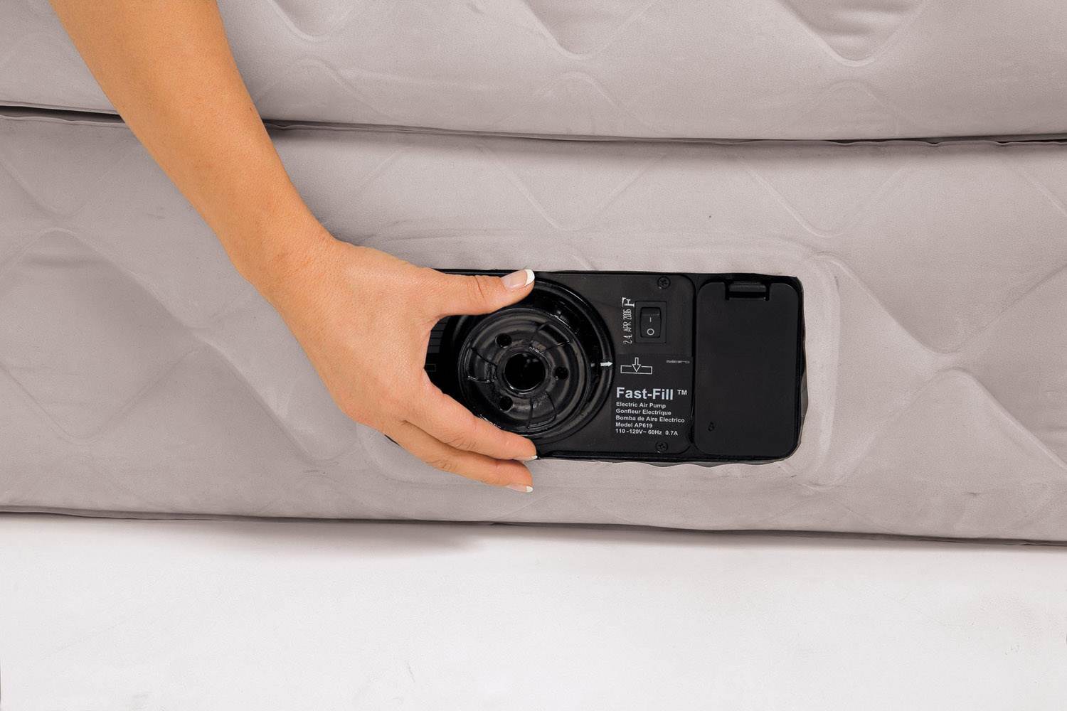 INTEX Supreme Air-Flow Queen Air Bed Mattress & Pump (Open Box)