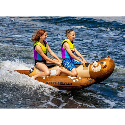 Airhead Animal Otter Tube Float for 1-2 Riders for Boating & Swimming (Open Box)