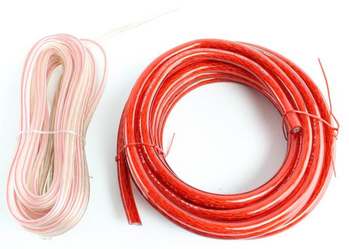 (2) BULLZ AUDIO 4 Gauge Car Amplifier Installation Power Wiring Kits | EPAK4R