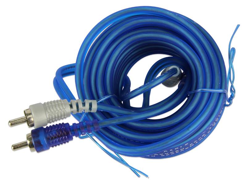 (2) BULLZ AUDIO 8 Gauge Amplifier Amp Installation Power Wiring Kits | EPAK8BL